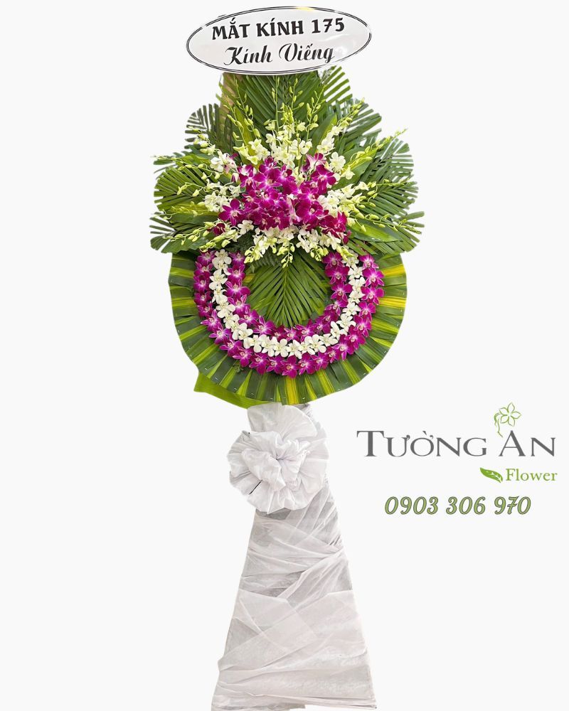  Vòng Hoa Chia Buồn Lặng Lẽ Tiễn Đưa - HTL45 