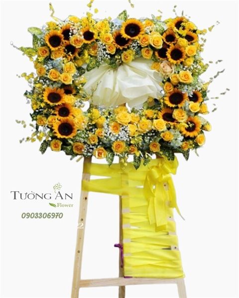  Kệ Hoa Chúc Mừng Vàng Rực - S491 