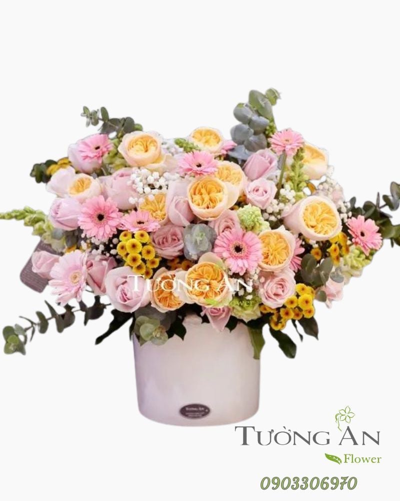  Bình Hoa Nắng Hồng - A155 