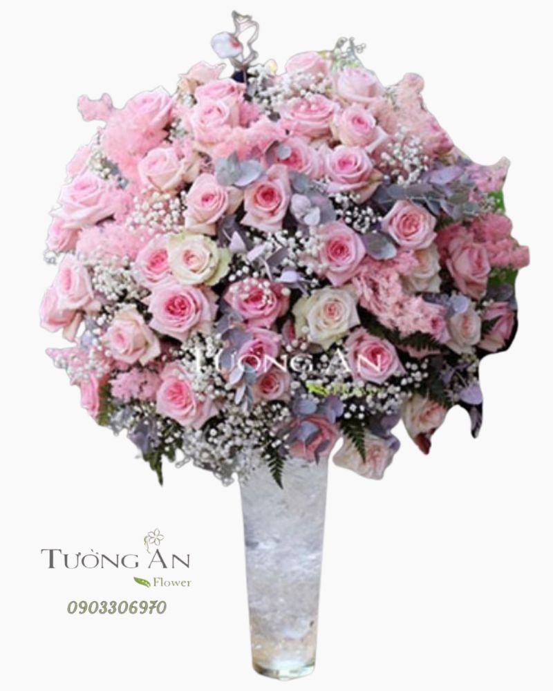  Bình Hoa Ngày Hồng Tươi - S737 