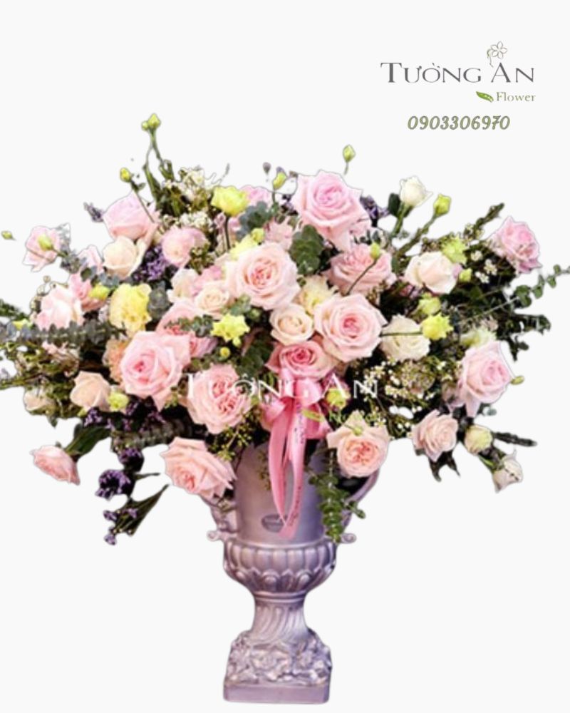  Bình Hoa Sắc Hồng Xinh - S579 