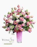  Bình Hoa Sen Hồng - S357 