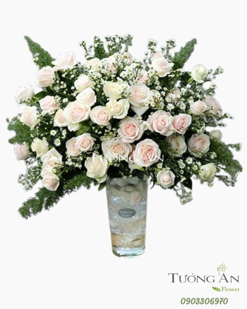  Bình Hoa Thiệp Hồng - S248 