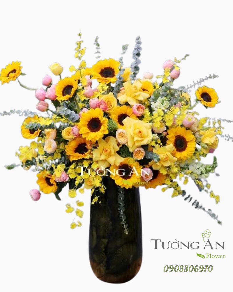  Bình Hoa Vàng Tươi - A157 