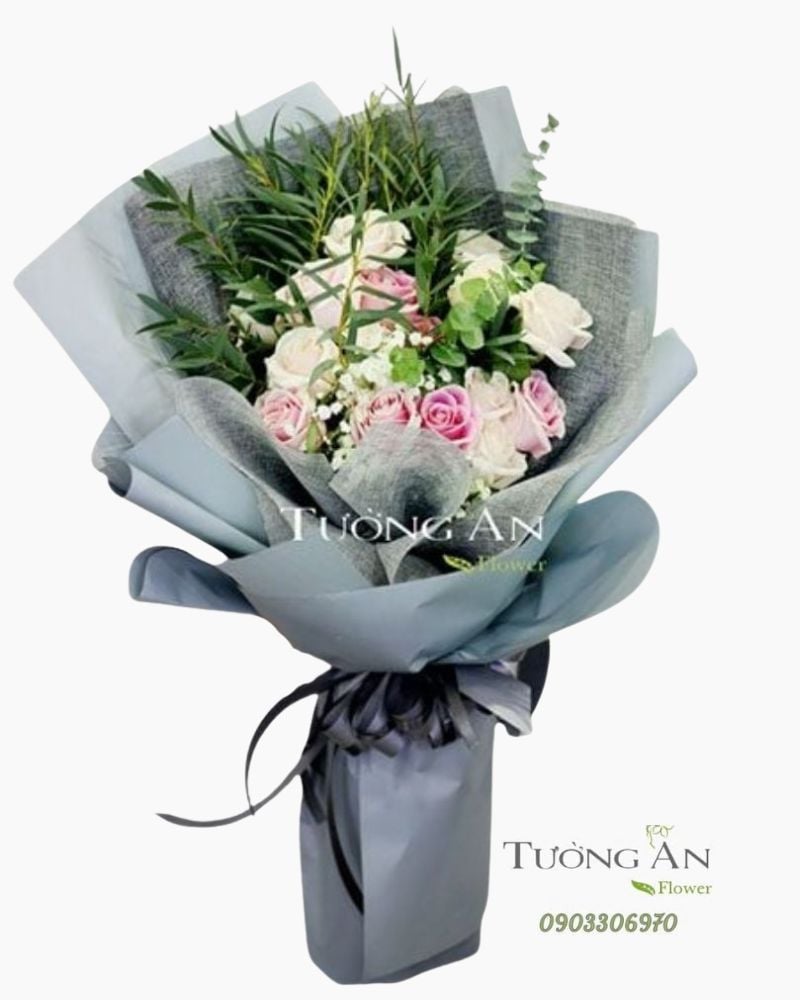  Bó Hoa Áo Hồng - S284 