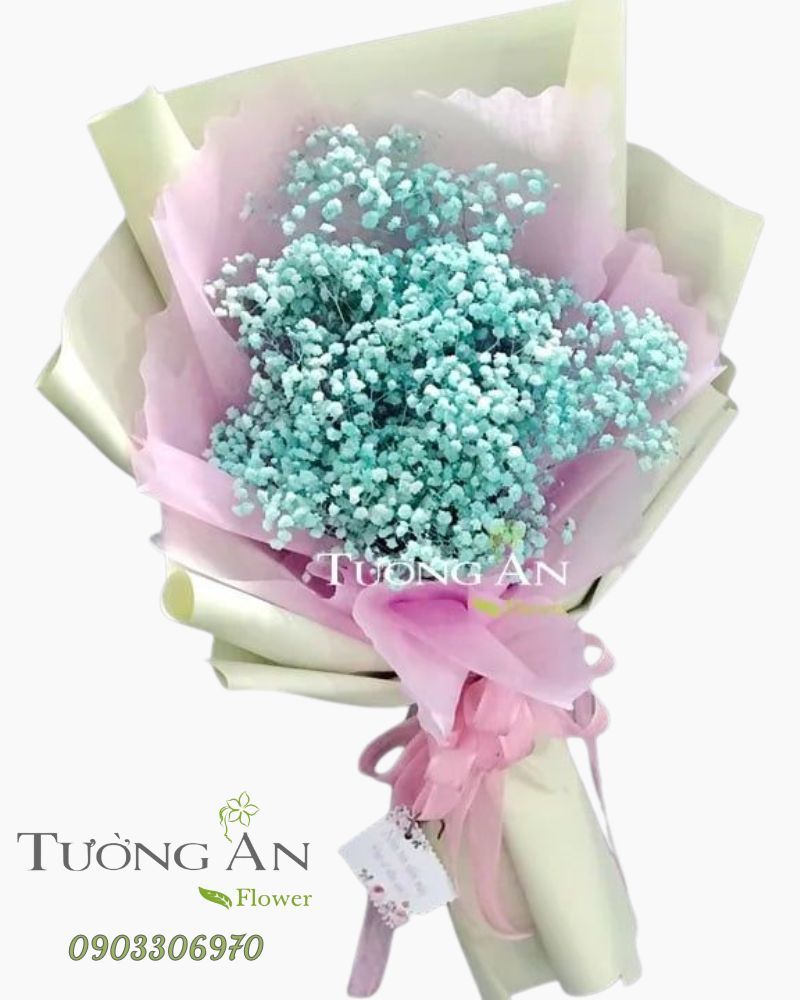  Bó Hoa Baby Xanh - A263 