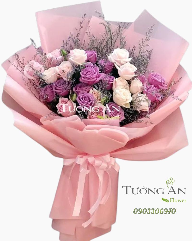  Bó Hoa Chiều Tím - A49 