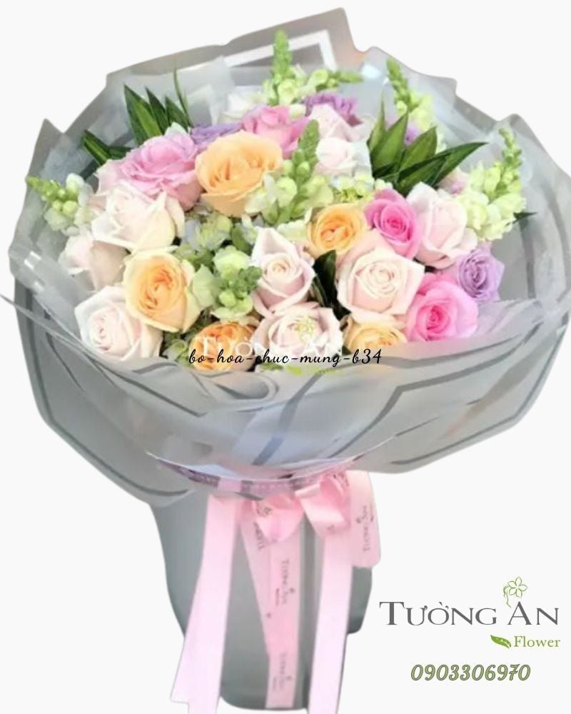  Bó Hoa Chúc Mừng - B34 