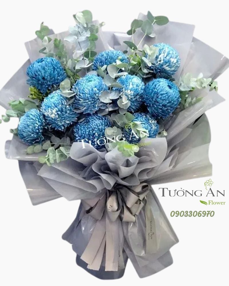  Bó Hoa Cúc Mẫu Đơn - A195 