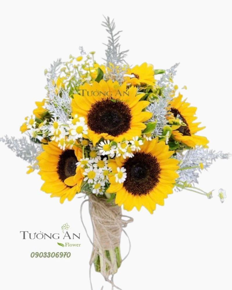  Bó Hoa Cưới Ánh Sáng Ấm Áp - HC23 