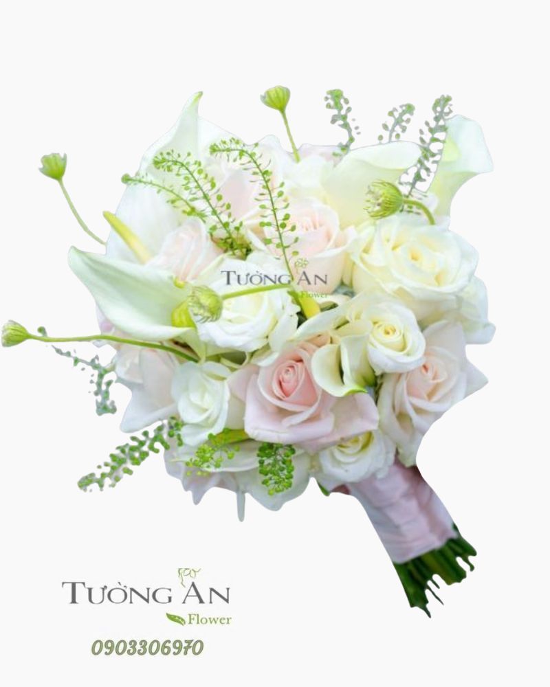  Bó Hoa Cưới Giấc Mộng Màu Trắng - HC210 
