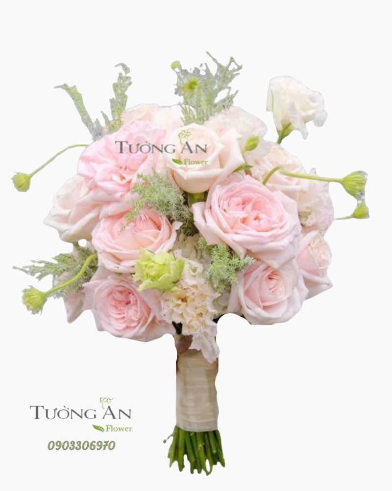  Bó Hoa Cưới Hồng Mộng Mơ – HC26 