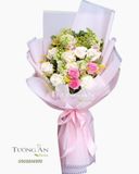  Bó Hoa Duyên Dáng Sắc Hồng - S193 