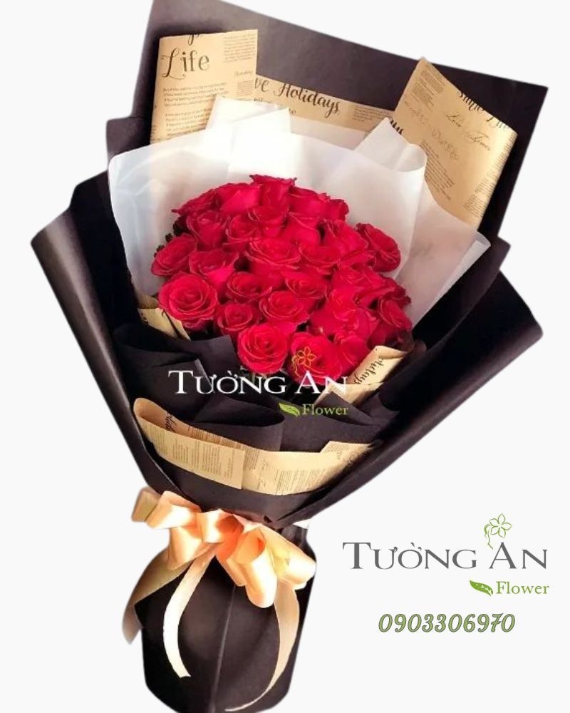  Bó Hoa Gõ Cửa Trái Tim - A76 