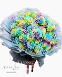  Bó Hoa Hồng Cầu Vồng - S556 