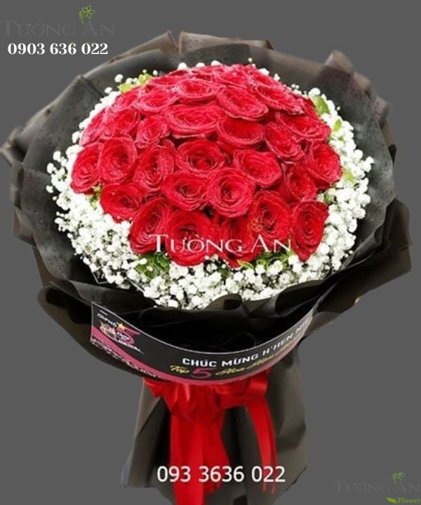  Bó Hoa Hồng Đỏ Rednaomi - S214 