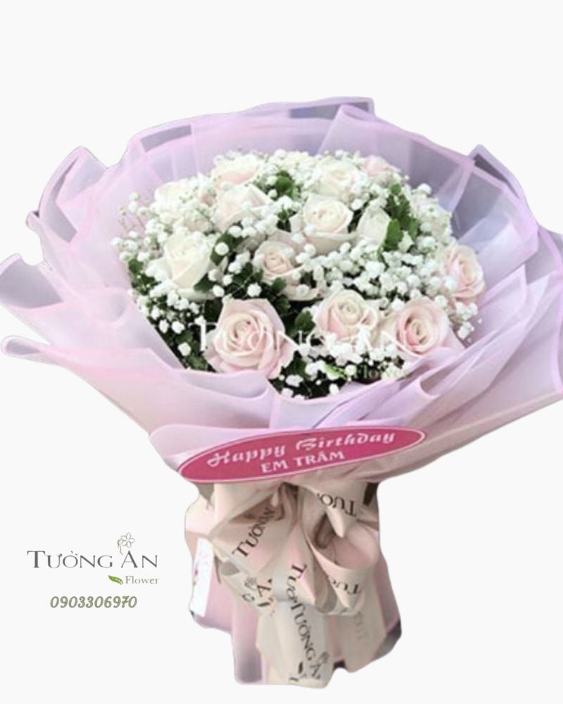  Bó Hoa Hồng Pastel - S144 