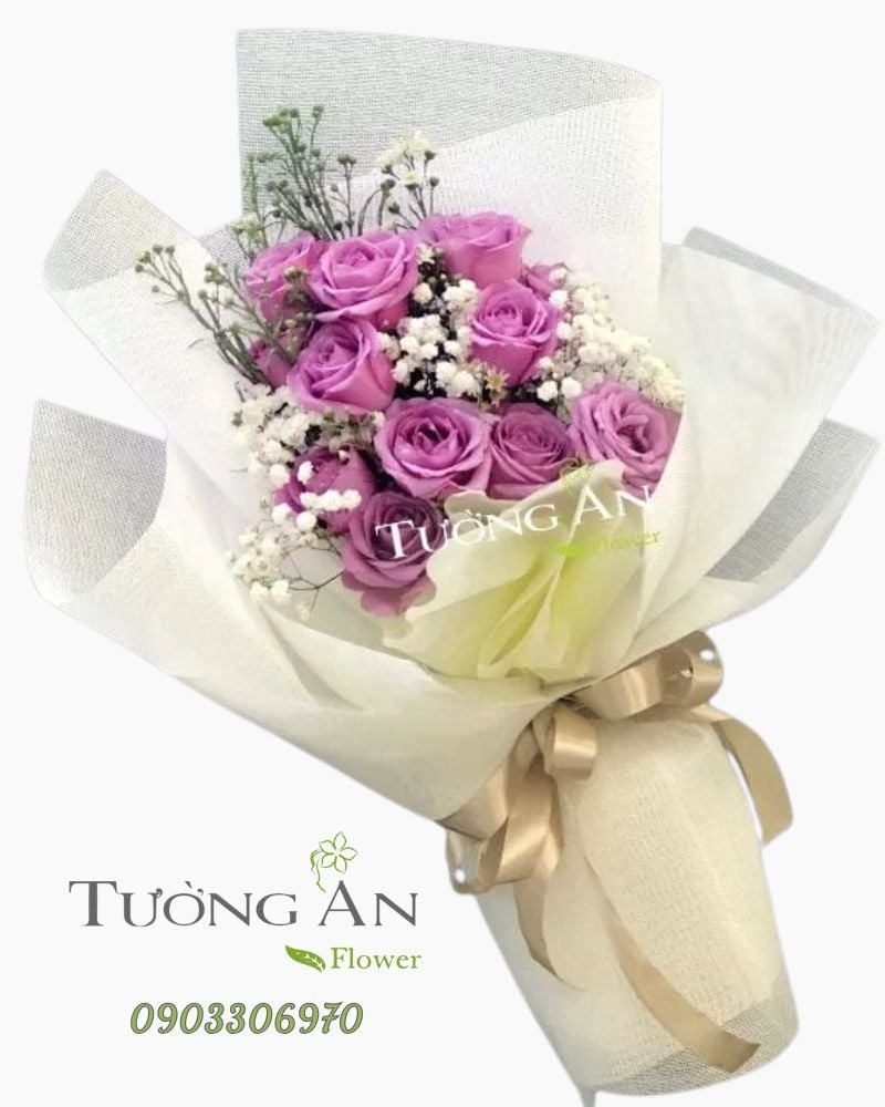  Bó Hoa Hồng Tím Một Đời - A205 