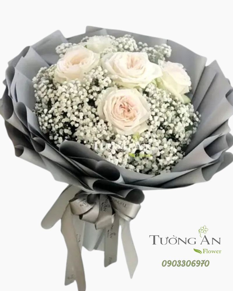  Bó Hoa Hồng White Ohara - B44 