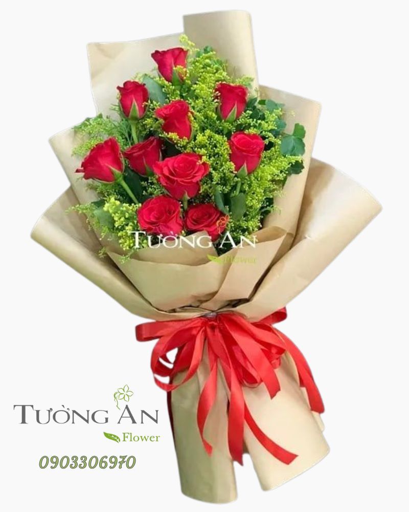  Bó Hoa Khen Tặng - A203 