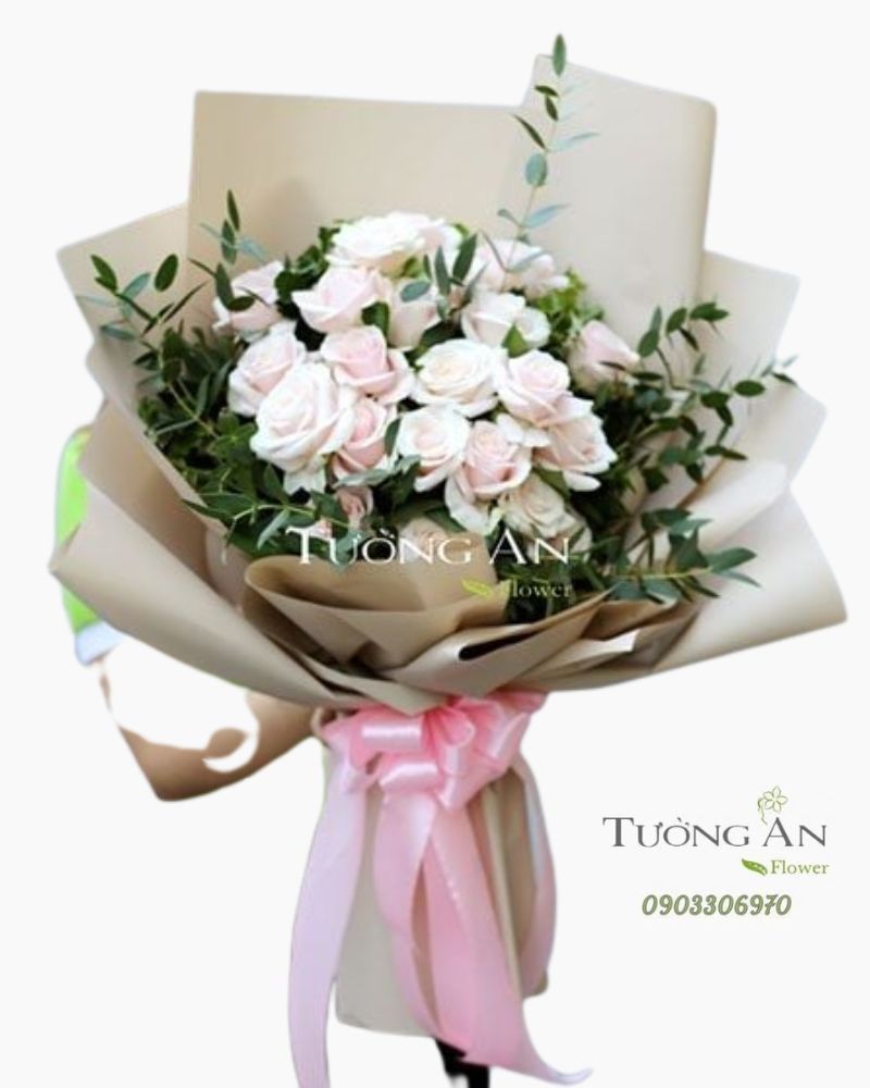  Bó Hoa Môi Hồng - S388 