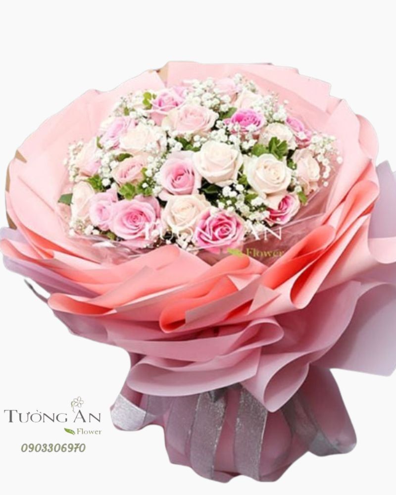  Bó Hoa Nụ Hồng Mong Manh - S462 