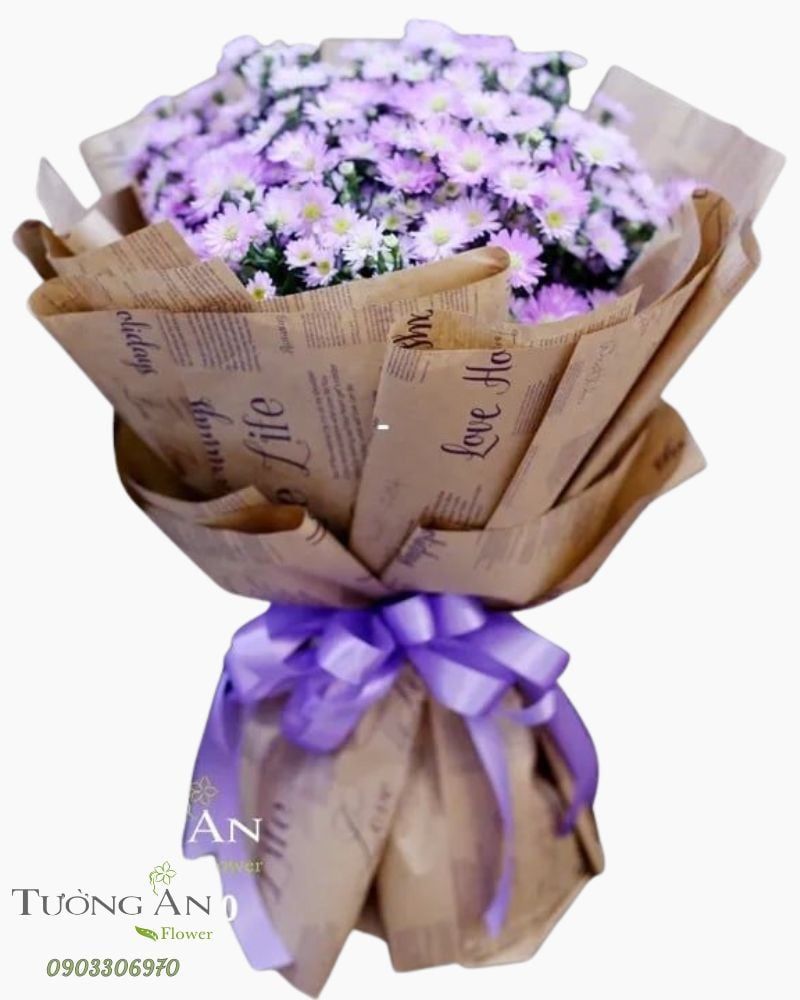  Bó Hoa Thạch Thảo Tím - A35 