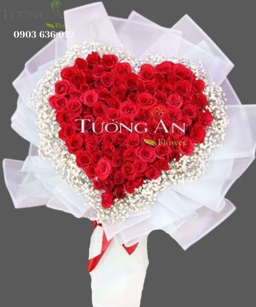 Bó Hoa Trái Tim Tình Yêu