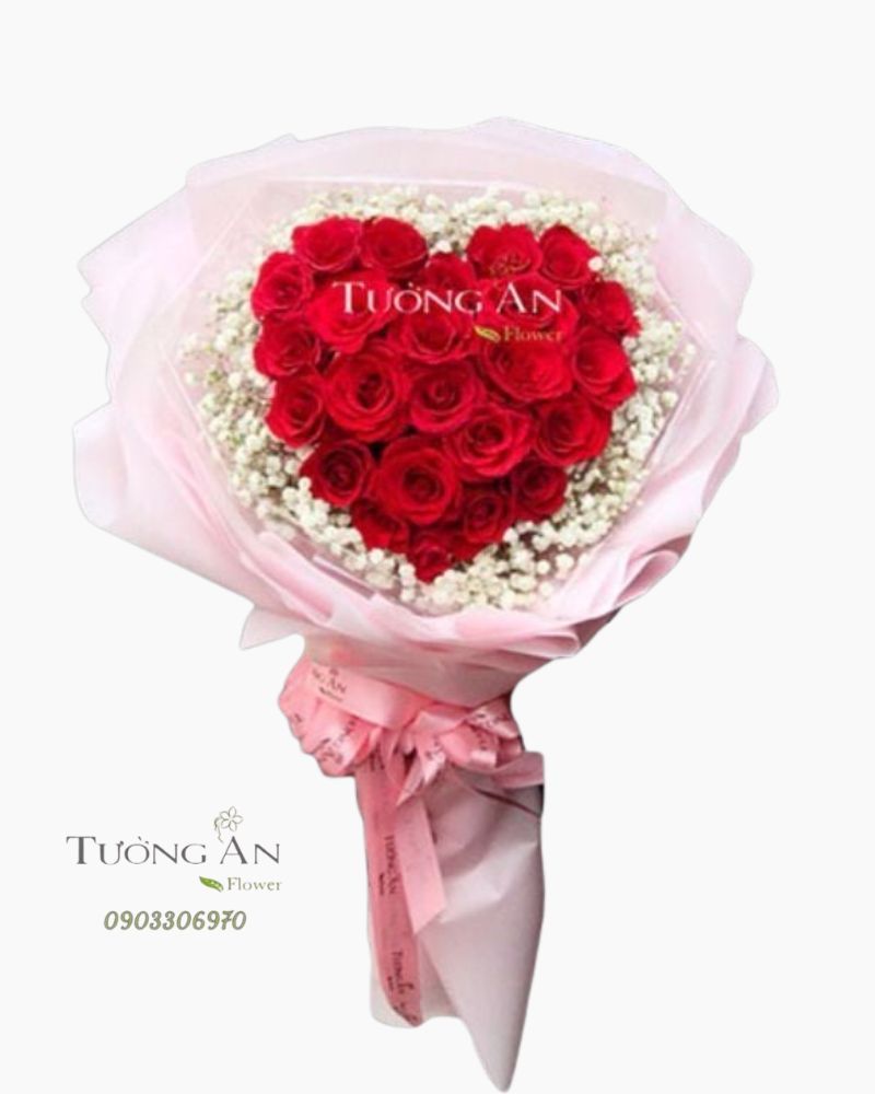  Bó Hoa Trái Tim Yêu - S110 