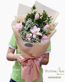  Bó Hoa Tulip Hồng - S113 