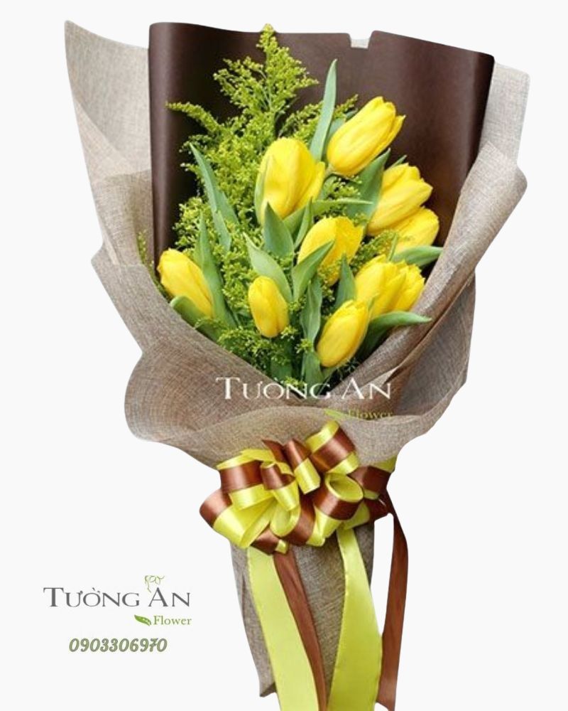  Bó Hoa Tulip Vàng - S197 