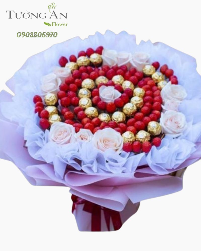  Bó Trái Dâu Mix Socola - B22 