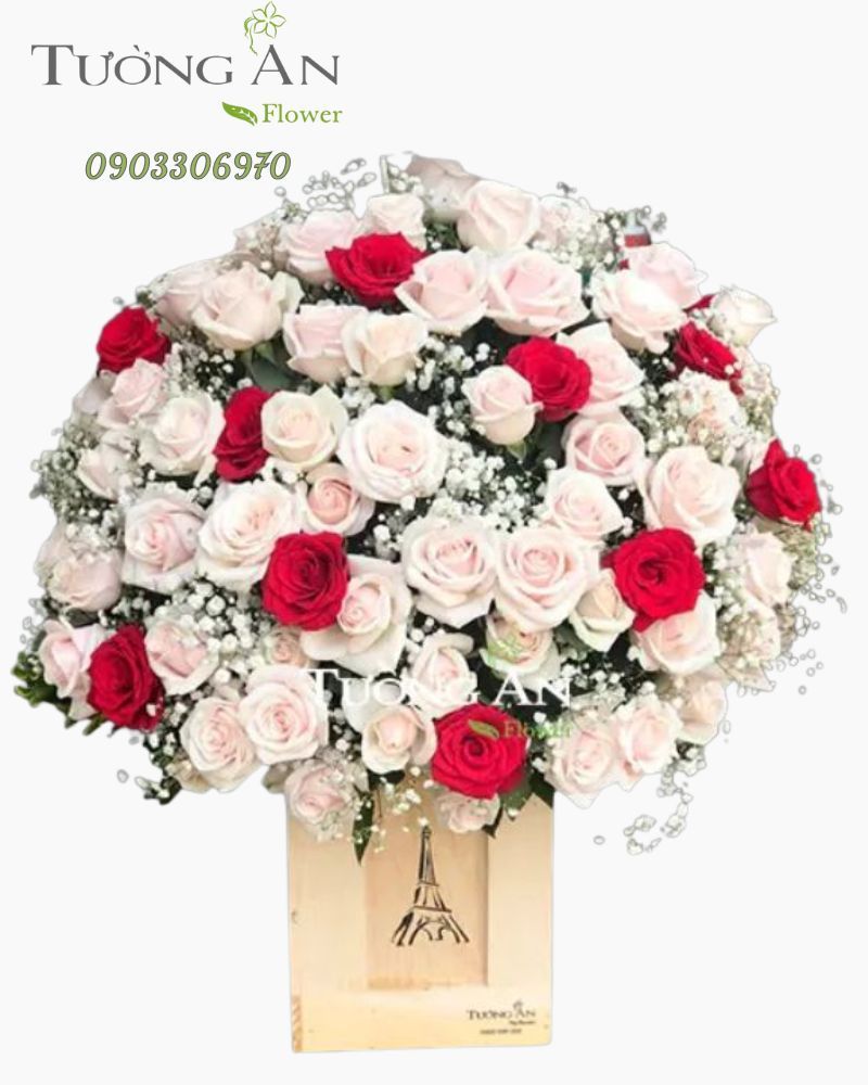  Hộp Hoa Chúc Mừng Sinh Nhật - B108 