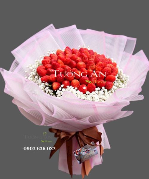 Bó Hoa Trái Cây Dâu À