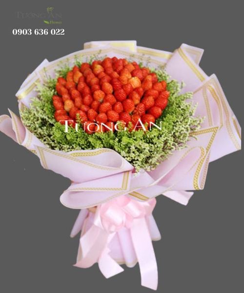 Bó Hoa Trái Cây Dâu Tây