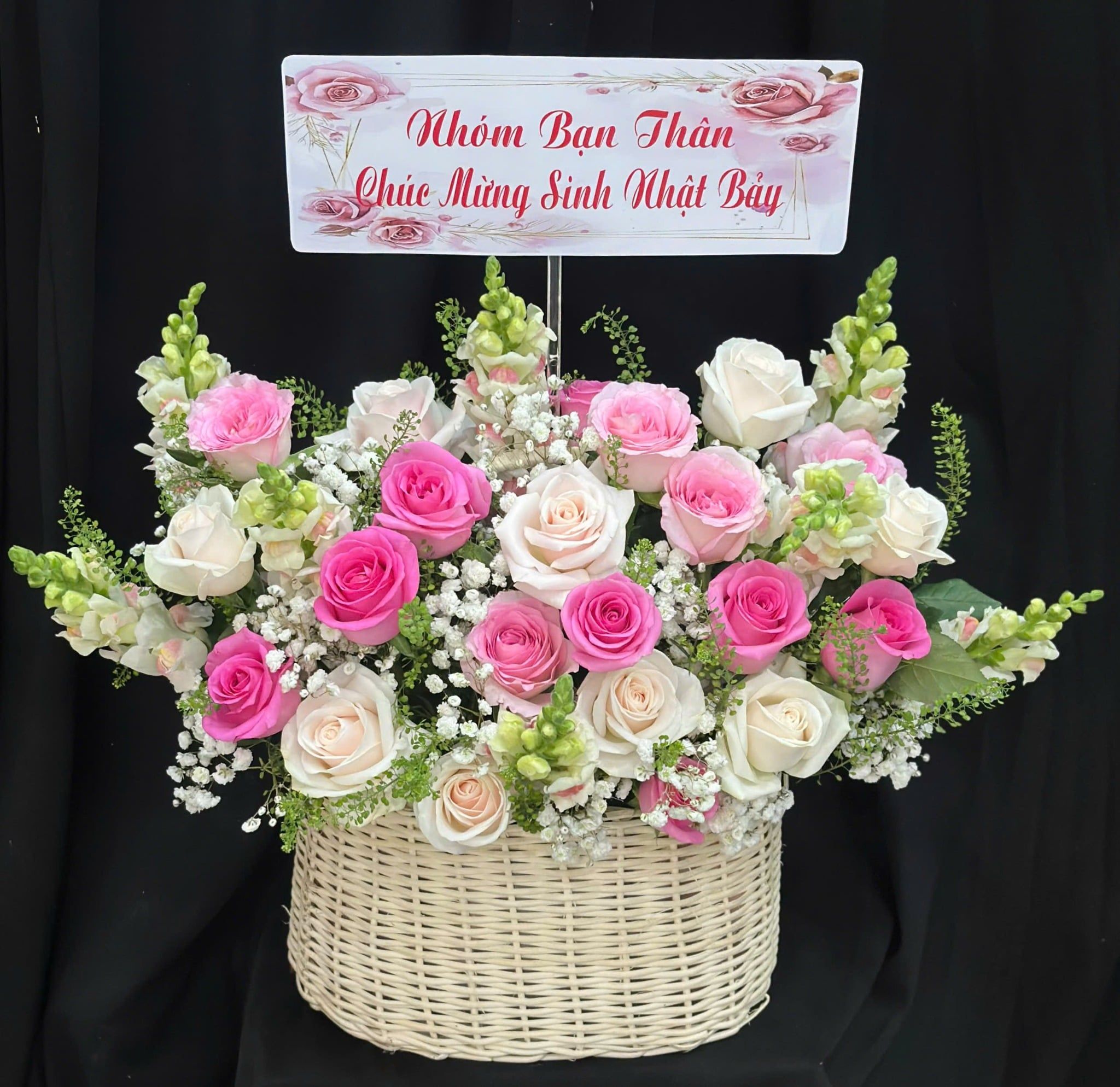  Giỏ Hoa Khúc Tình Mộng Mơ - GH28 