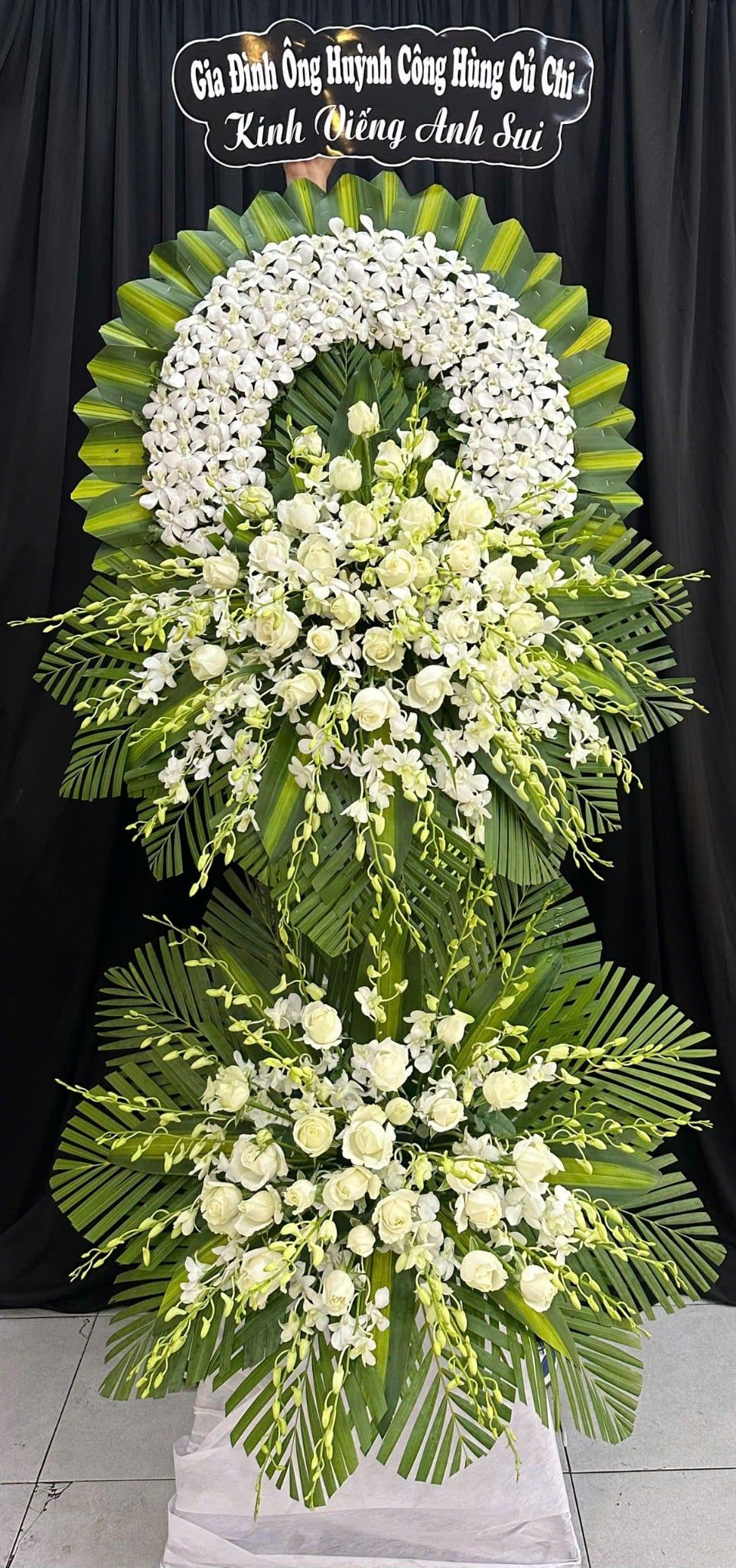  Vòng Hoa Chia Buồn Vòng Hoa Vĩnh Kính - HTL57 