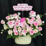  Giỏ Hoa Khúc Ca Xuân Hồng - GH36 