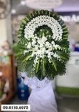  Vòng Hoa Phúng Điếu Tông Trắng - B238 