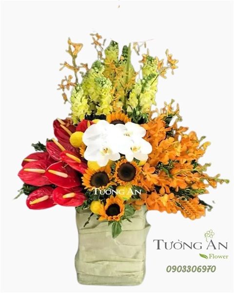  Hộp Hoa Mừng Sinh Nhật Ngoại - B160 