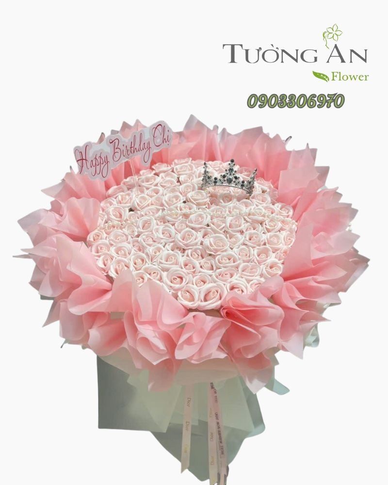  Bó Hoa Sáp Tròn Đầy Hạnh Phúc - HST14 