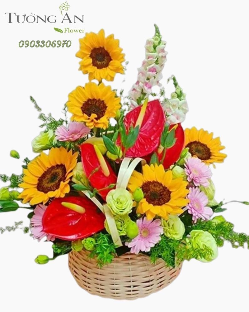  Giỏ Hoa Bình An - A309 