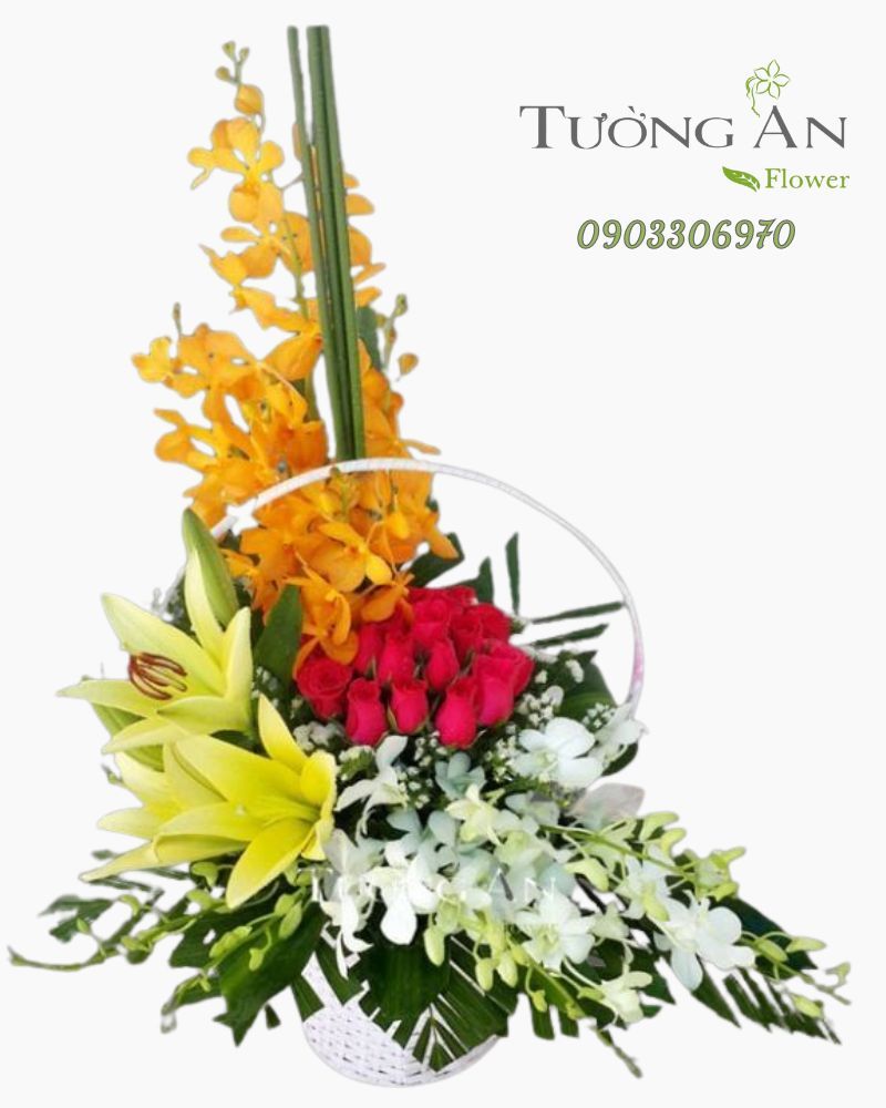  Giỏ Hoa Chúc Mừng - S356 