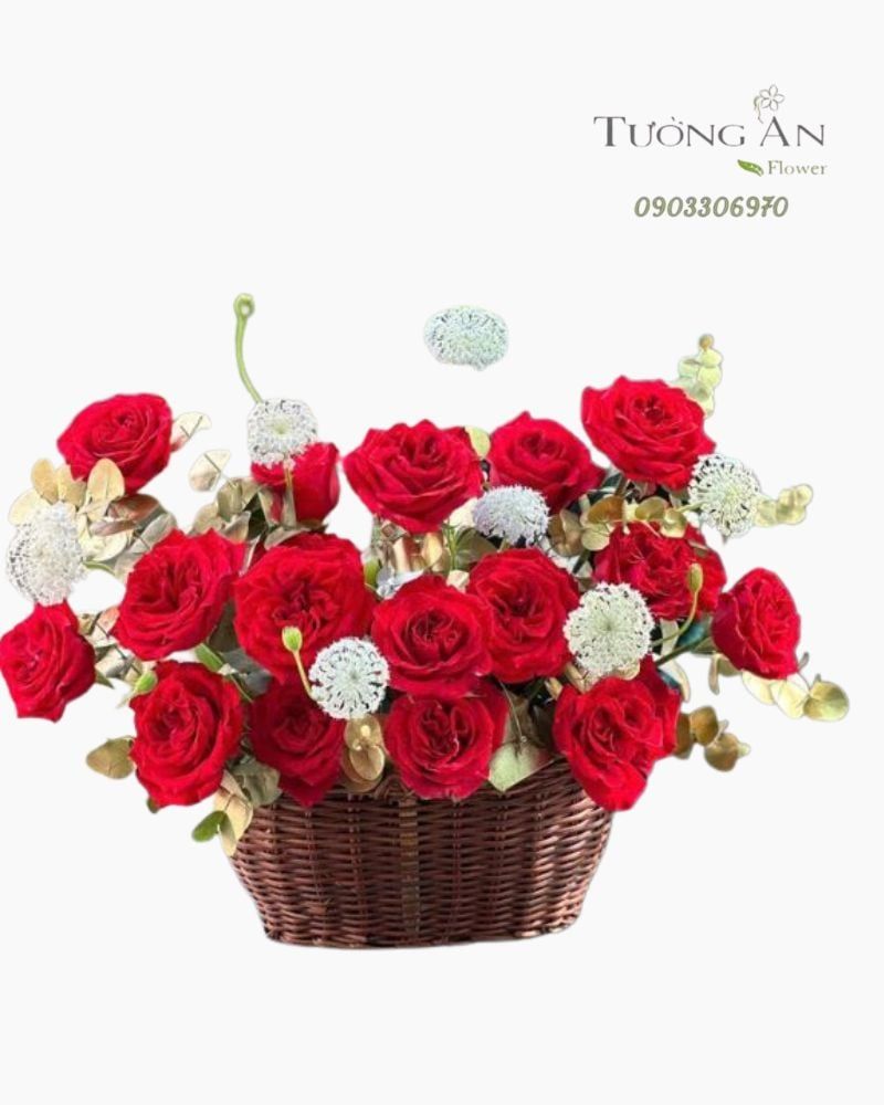  Giỏ Hoa Đoá Quyền Lực - MM186 