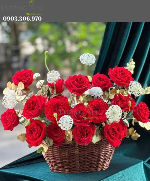  Giỏ Hoa Đoá Quyền Lực - MM186 