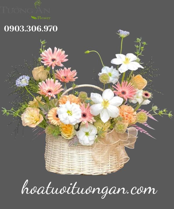  Giỏ Hoa Mộng Mơ - MM190 