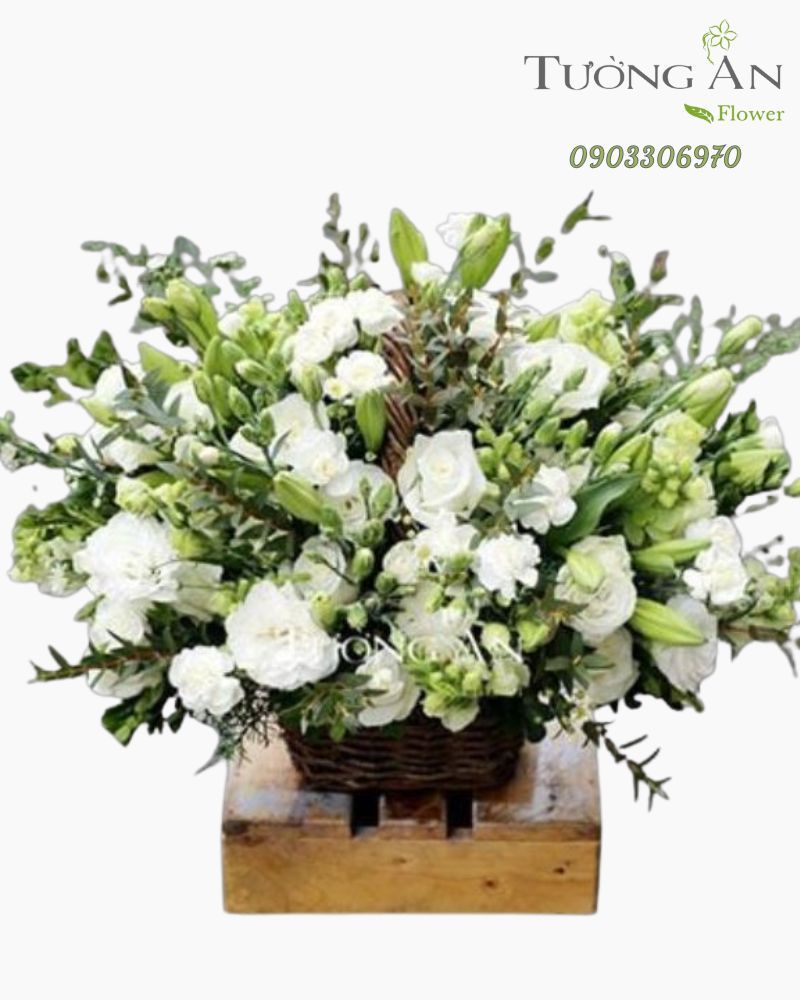  Giỏ Hoa Thuần Khiết - S285 