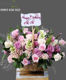  Giỏ Hoa Tím Mộng Mơ - S64 