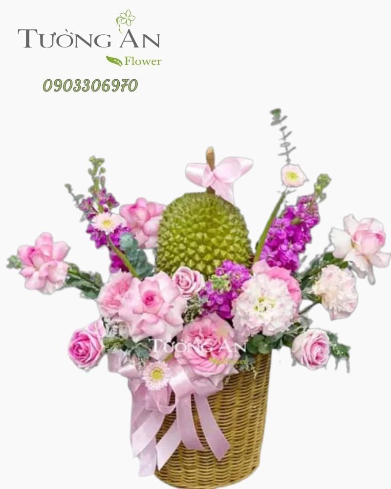  Giỏ Hoa Sầu Riêng  - B07 