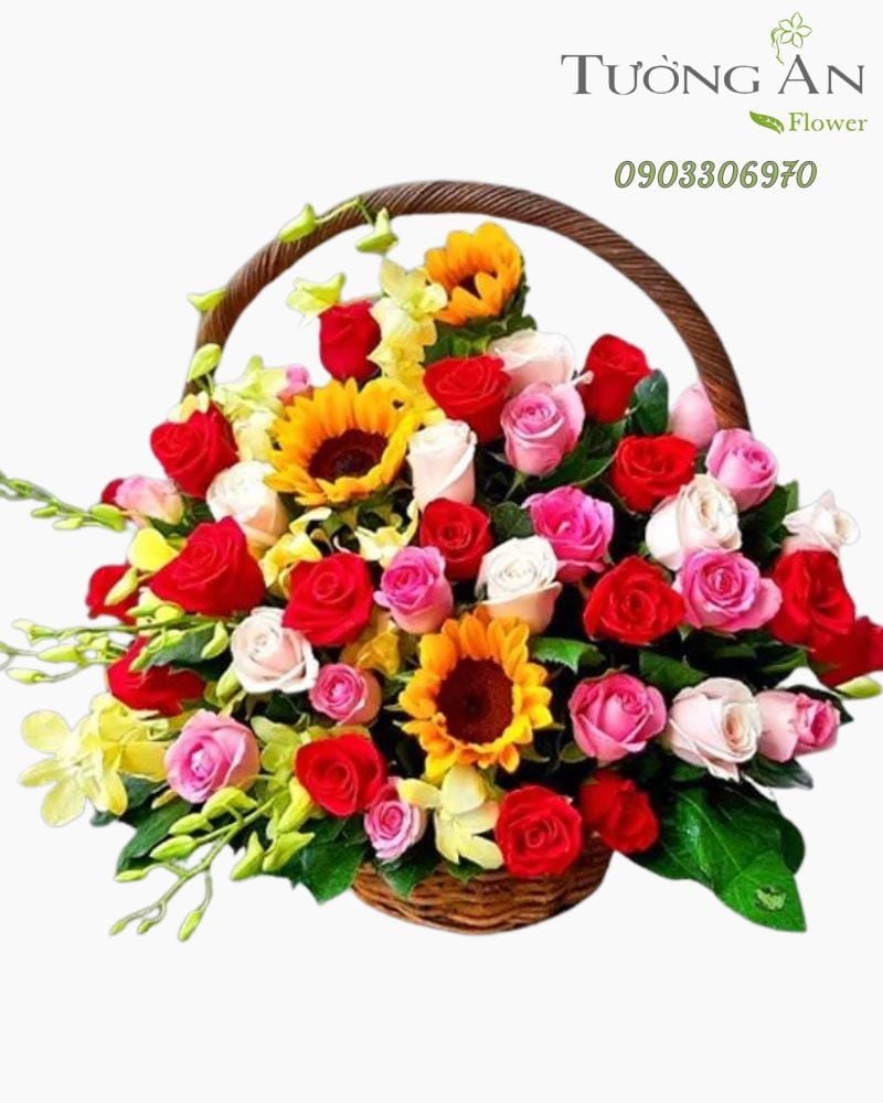  Giỏ Hoa Trọn Vẹn - A308 